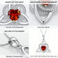⏳Limited-time 50% off💥Birthstone Celtic Trinity Knot Heart Necklace✨ Heart Shape Celtic Trinity Knot Birthstone Pendant