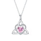 ⏳Limited-time 50% off💥Birthstone Celtic Trinity Knot Heart Necklace✨ Heart Shape Celtic Trinity Knot Birthstone Pendant