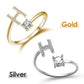 💍 50% DE RÉDUCTION! 💖 Bague Initiale d'Amour – Design Personnalisé, Finition Or & Hypoallergénique, Parfaite Pour Un Cadeau Romantique Ou Le Quotidien ✨