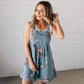 🌸2025 Nouvelle mode🌸 Combinaison en jean à imprimé floral vintage