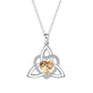 ⏳Limited-time 50% off💥Birthstone Celtic Trinity Knot Heart Necklace✨ Heart Shape Celtic Trinity Knot Birthstone Pendant