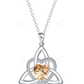 ⏳Limited-time 50% off💥Birthstone Celtic Trinity Knot Heart Necklace✨ Heart Shape Celtic Trinity Knot Birthstone Pendant
