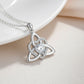 ⏳Limited-time 50% off💥Birthstone Celtic Trinity Knot Heart Necklace✨ Heart Shape Celtic Trinity Knot Birthstone Pendant