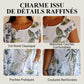 🍀Robe à Col Rond à Imprimé Botanique – Vente de Printemps – Tissu Léger, Motif Naturel & Coupe Décontractée🌸
