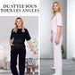✨50% de réduction✨Ensemble 2 Pièces Chic avec Haut et Pantalon Assorti pour Femmes