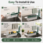 ⏳Limited-time 50% off💥2-in-1 Sink Organizer Rack – Expandable Sponge Holder & Kitchen Towel Drying Bar