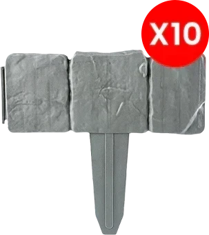 🌿 LIMITED-TIME 50% OFF! ✨ Imitation Stone Garden Fence – Realistic Look, Expandable