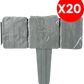 🌿 LIMITED-TIME 50% OFF! ✨ Imitation Stone Garden Fence – Realistic Look, Expandable