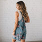 🌸2025 Nouvelle mode🌸 Combinaison en jean à imprimé floral vintage