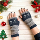 🎁 Promotion du dernier jour 50% DE RÉDUCTION 🐱 Gants tricotés pour femmes avec motif chat — Pour des mains au chaud et des doigts libres 🧶