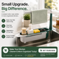 ⏳Limited-time 50% off💥2-in-1 Sink Organizer Rack – Expandable Sponge Holder & Kitchen Towel Drying Bar