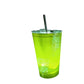Luminous Red Bull Cup with Straw – For Parties, Bars & Events 🥤✨