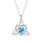 ⏳Limited-time 50% off💥Birthstone Celtic Trinity Knot Heart Necklace✨ Heart Shape Celtic Trinity Knot Birthstone Pendant