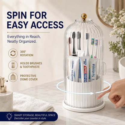 ⏳Limited-time 50% off💥Careluxpro Protect Toothbrushes Instantly! No-Dust Sliding Lid Organizer