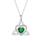 ⏳Limited-time 50% off💥Birthstone Celtic Trinity Knot Heart Necklace✨ Heart Shape Celtic Trinity Knot Birthstone Pendant
