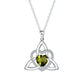 ⏳Limited-time 50% off💥Birthstone Celtic Trinity Knot Heart Necklace✨ Heart Shape Celtic Trinity Knot Birthstone Pendant