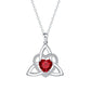 ⏳Limited-time 50% off💥Birthstone Celtic Trinity Knot Heart Necklace✨ Heart Shape Celtic Trinity Knot Birthstone Pendant