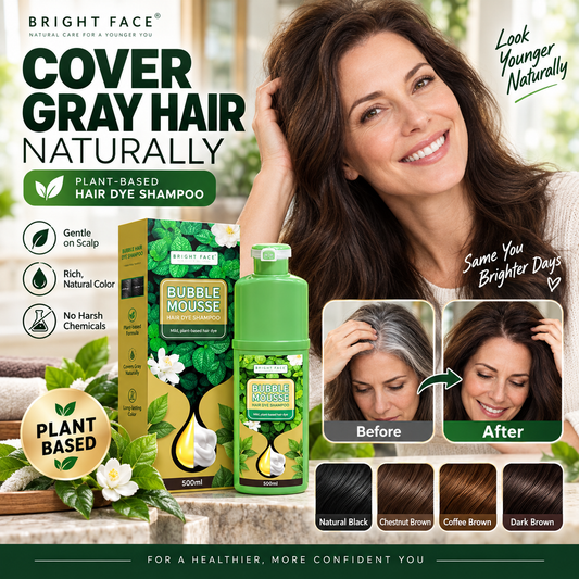 ⏳Limited-time 50% off💥Long‑Lasting Plant‑Based Foam Hair Dye｜Ammonia‑Free Easy DIY At‑Home Foam Hair Color