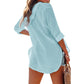 Sweat à capuche oversize pour femme avec col en V et poche kangourou pour l