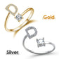 💍 50% DE RÉDUCTION! 💖 Bague Initiale d'Amour – Design Personnalisé, Finition Or & Hypoallergénique, Parfaite Pour Un Cadeau Romantique Ou Le Quotidien ✨