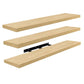 Sorbus Floating Shelves for Wall, 3 Pack ExtraLong Shelving