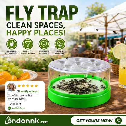 🏆Flash Sale⚡50K+ SOLD! Almost Gone-💥🔌✅ Reusable fly trap—no electricity, no poison! 🏠 Safe to use in the kitchen and around children and pets.1