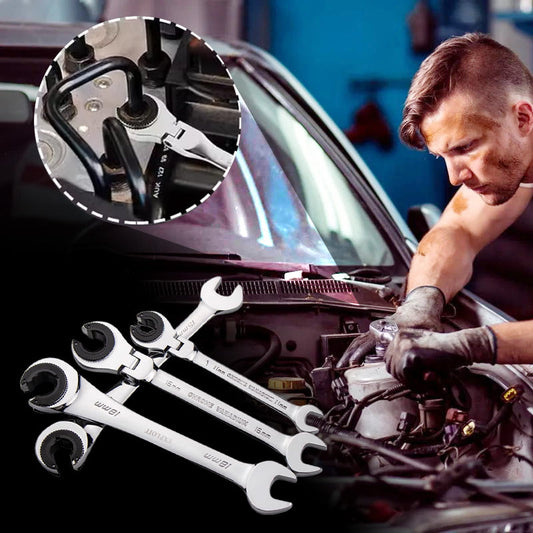 ⏳Limited-time 50% off💥 Open Tubing Ratchet Wrench – Fast Work in Tight Spaces 🔧