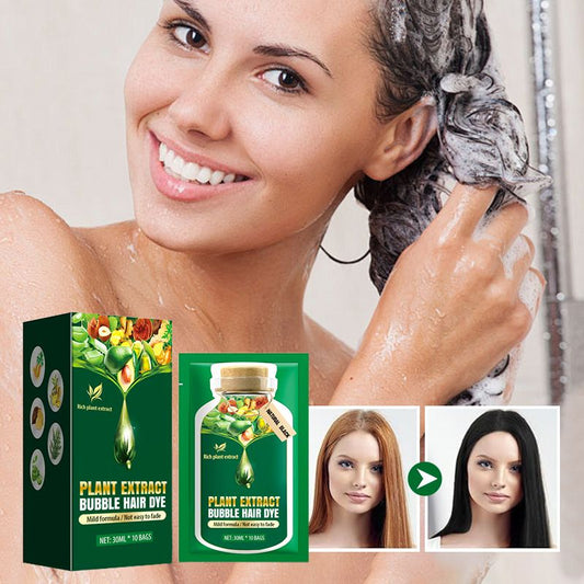 🌿 Soldes d'Été – Crème Colorante Moussante pour Cheveux aux Extraits Végétaux 🍃 🎁 Achetez 2, 1 Offerte ! 🌸 Couleur Naturelle & Soin Doux en Un Seul Geste