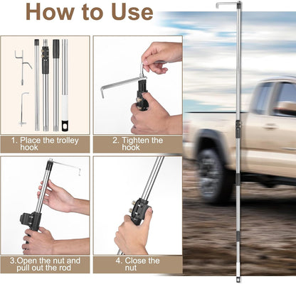 ⏳Limited-time 50% off💥Truck Cargo Grabber, Telescoping Pickup Truck Bed Retriever Tool