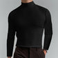👕T-shirt Homme à Col Montant✨Coupe Adjustable et Tissu Respirant, Idéal pour Sport ou Quotidien🏃‍♂️