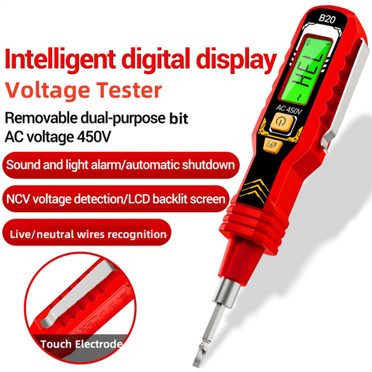 📢Durée limitée 50% de réduction✨Testeur de Tension Sans Contact avec Écran LCD