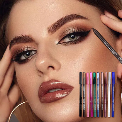 10 crayons gel colorés pour les yeux