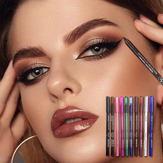 10 crayons gel colorés pour les yeux