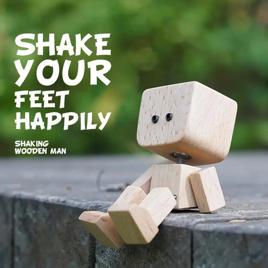🔥 ACHETER 2 – ÉCONOMISEZ 6,99 € ! 🌟✨ Charmante petite figurine en bois qui se balance 🪵🎉
