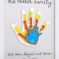Family Handprint Set🖐️🎨 | Keepsake Frame Kit for 2-8 Members | Non-Toxic Paint Included 🎁✨