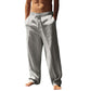 👖🌟 PROMO FLASH 50% ! Pantalon Homme Décontracté en Mélange Lin – Coupe Droite, Cordon de Serrage, Poches Renforcées, 5 Couleurs, Lavable Machine, Parfait pour l'Été & Quotidien 🍃