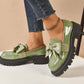Mocassins à Plateau Élégants et Féminins avec Nœud