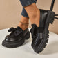 Mocassins à Plateau Élégants et Féminins avec Nœud