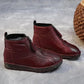 Bottines d'hiver chaudes à fermeture éclair pour femme