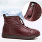 Bottines d'hiver chaudes à fermeture éclair pour femme