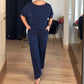 ⏳Offre spéciale à durée limitée⏰Élégant ensemble 3 pièces comprenant un long cardigan, un haut et un pantalon💞