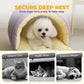 😸 50% OFF! ✨ Warm Cozy Plush Pet Cave – Insulated Cloud-Soft Plush, Draft-Free Dome Design & Double-Dose PP Cotton – Adjustable Entryway with Spacious Interior for Deep Restful Sleep 🛏️