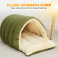 😸 50% OFF! ✨ Warm Cozy Plush Pet Cave – Insulated Cloud-Soft Plush, Draft-Free Dome Design & Double-Dose PP Cotton – Adjustable Entryway with Spacious Interior for Deep Restful Sleep 🛏️