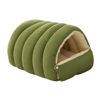 😸 50% OFF! ✨ Warm Cozy Plush Pet Cave – Insulated Cloud-Soft Plush, Draft-Free Dome Design & Double-Dose PP Cotton – Adjustable Entryway with Spacious Interior for Deep Restful Sleep 🛏️