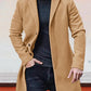 Veste de couleur unie à boucle simple pour hommes