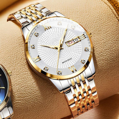 Montre Étanche en Acier Inoxydable pour Homme à Style Professionnel