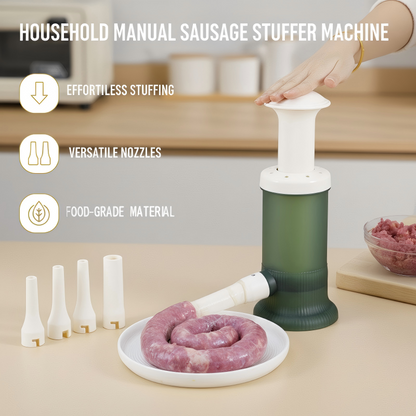 📢📢58% de réduction !!! 🌭Soldes de Noël à moitié prix ! Machine à Saucisses Manuel – Embossage Facile & Nettoyage Rapide, Parfaite pour Cuisine Familiale 🏠✨
