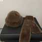 📢📢60 % de réduction !!! 🎅Écharpe d'hiver Bonnet en peluche Combinaison chaude épaissie