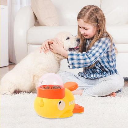 🦆 50% OFF! ✨ 2-in-1 Interactive Pets Puzzle Toy & Feeder – Duck Design with 3 Dispensing Ports, Press-Tail Treat Release & Non-Slip Base – Mental Stimulation & Healthy Eating for Small/Medium Dogs 🐾