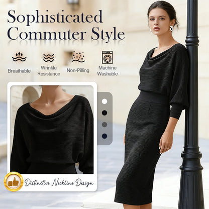 🌟 Offre à durée limitée : 55 % de réduction 💃 Robe élégante et amincissante pour femme | Coupe élégante et silhouette flatteuse ✨